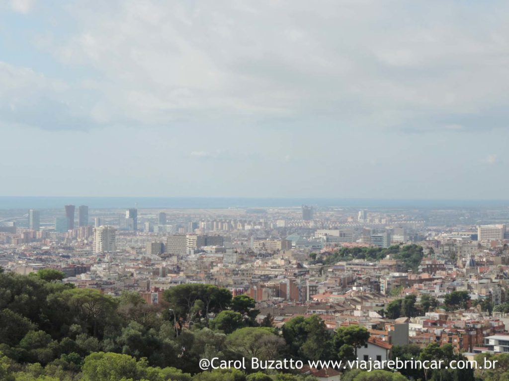 Vista do Mirante Virolai em Barcelona