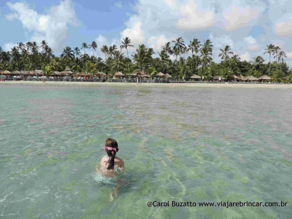 Praia dos Carneiros em Pernambuco, uma piscina para as crianças