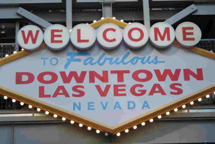 Placa de Welcome to Fabulous Las Vegas no Centro