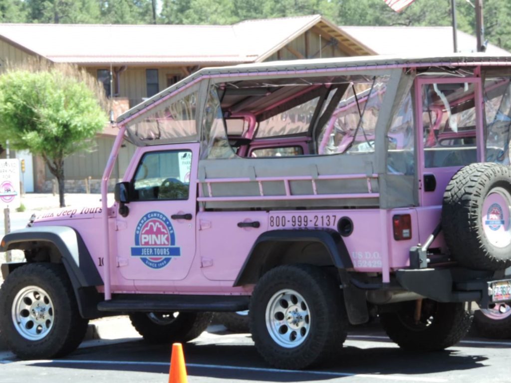 Jeep utilizado no passeio do Grand Canyon