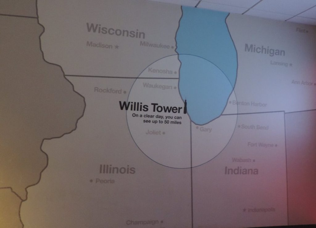 O que é possível ver da Willis Tower