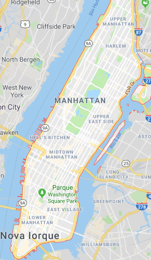 Mapa Manhattan