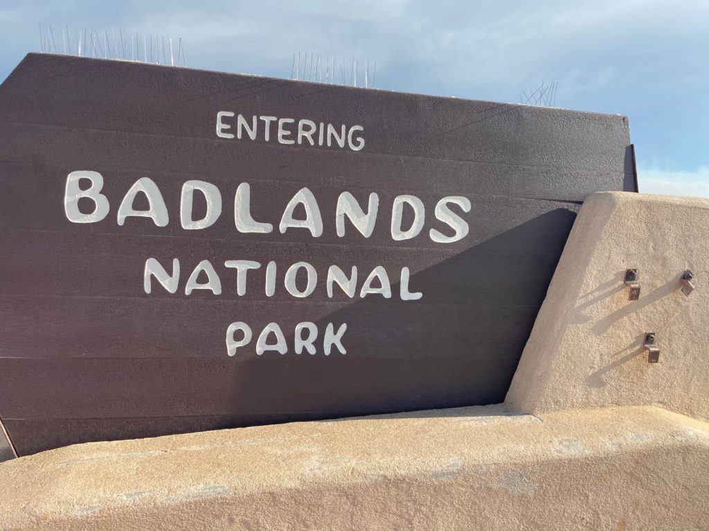 Entrada Parque Nacional de Badlands