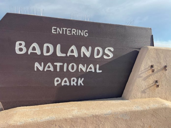 Entrada Parque Nacional de Badlands