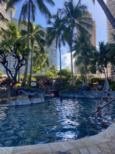 Piscina do Hotel no Havaí
