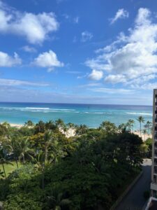 Vista do nosso quarto no Havaí
